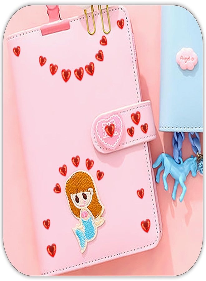 MANGOIT 264pcs Heart Gem Stickers Rhinestones for Crafts - Self Adhesive Jewels Stickers, Acrylic Gems DIY Craft Decorative Diamond Stickers, Small Stickers for Kids (264pcs-5/7/10mm-red) - Image 4